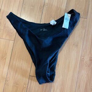 Aerie Black Cheeky Bikini Bottoms